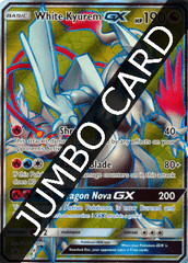 White Kyurem GX SM141 Full Art JUMBO OVERSIZED Promo - Dragon Majesty White Kyurem GX Special Collection